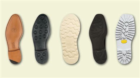 types of rubber soles